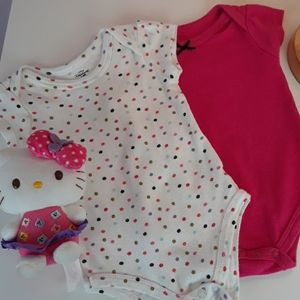 Little Treasures 3-6 Months Short Sleeve Onesies